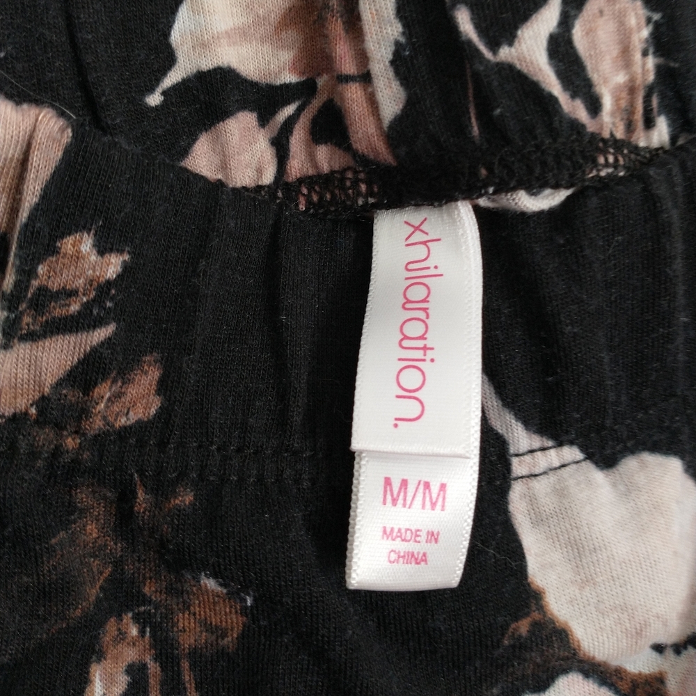 Xhiliration Black Floral Maxi Skirt - Picture 3 of 3